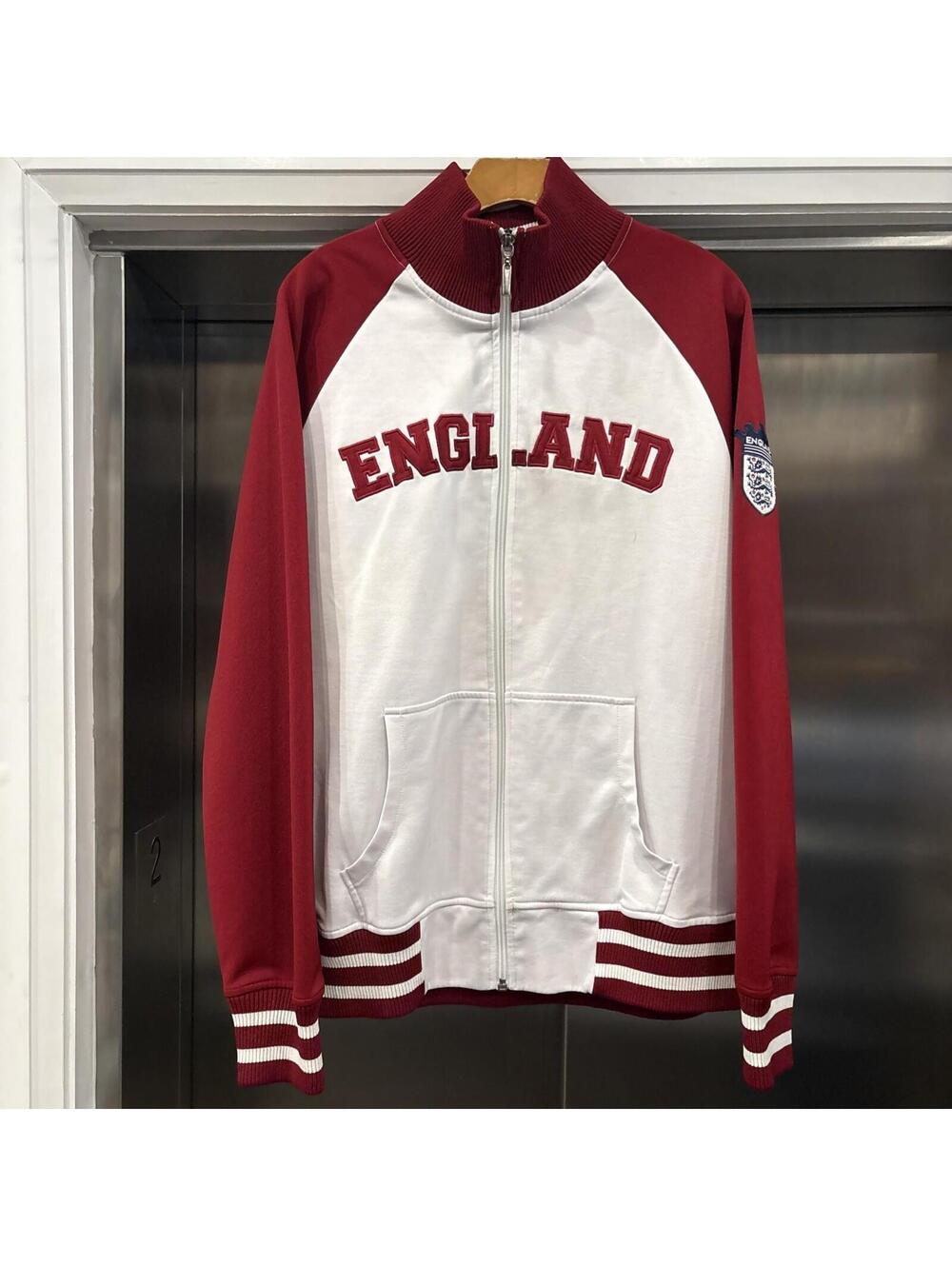 Vintage 00’s Royal Tees England Soccer Team Zip Up  sweater